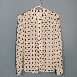 A.L.C Button Down Silk Shirt Size 4